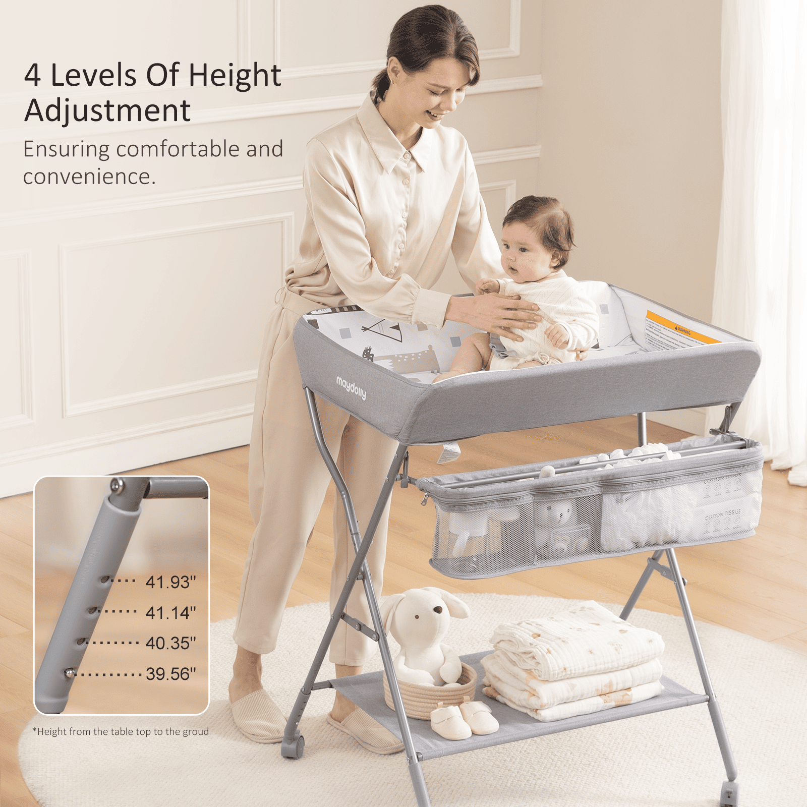 Maydolly 208 Foldable & Waterproof Baby Changing Table