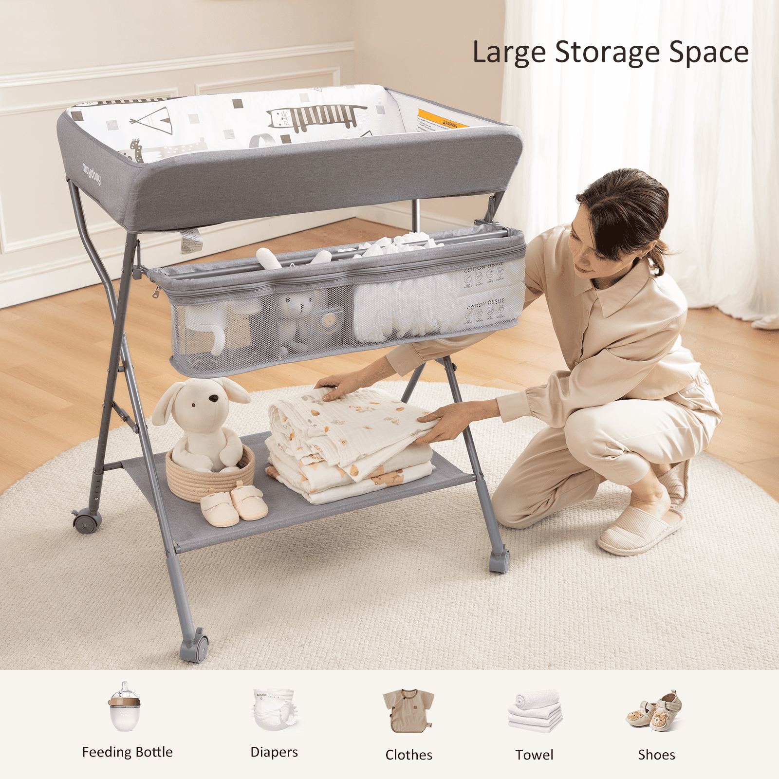 Maydolly 208 Foldable & Waterproof Baby Changing Table