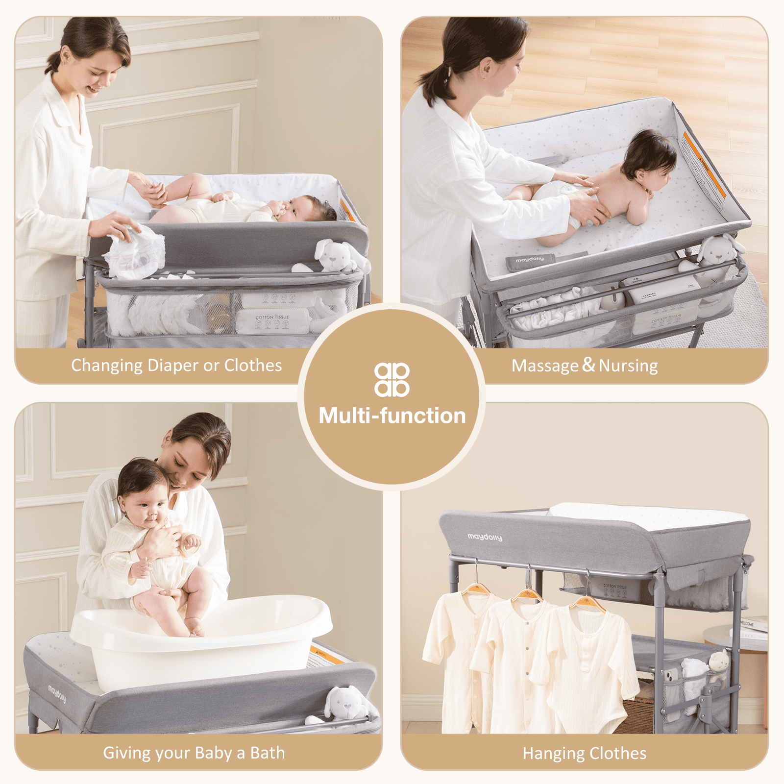 Maydolly 248 Portable & Waterproof Baby Changing Table