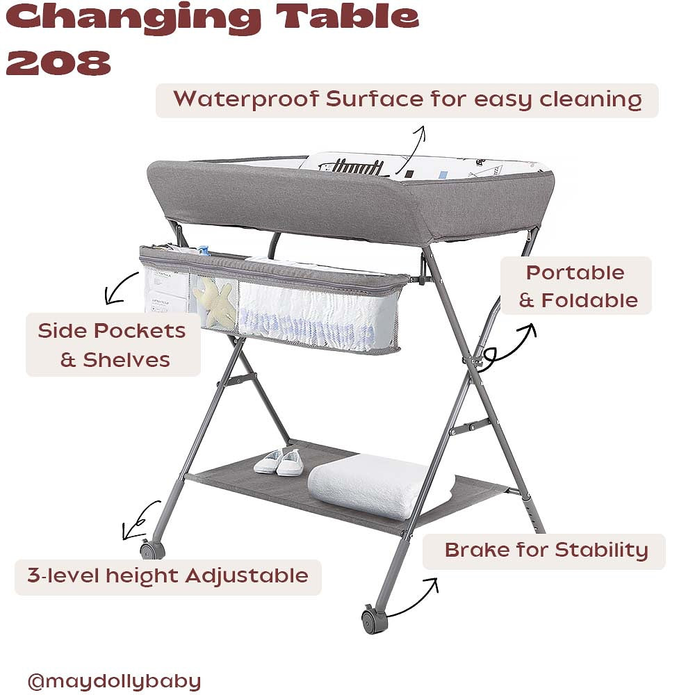 Maydolly 208 Foldable & Waterproof Baby Changing Table