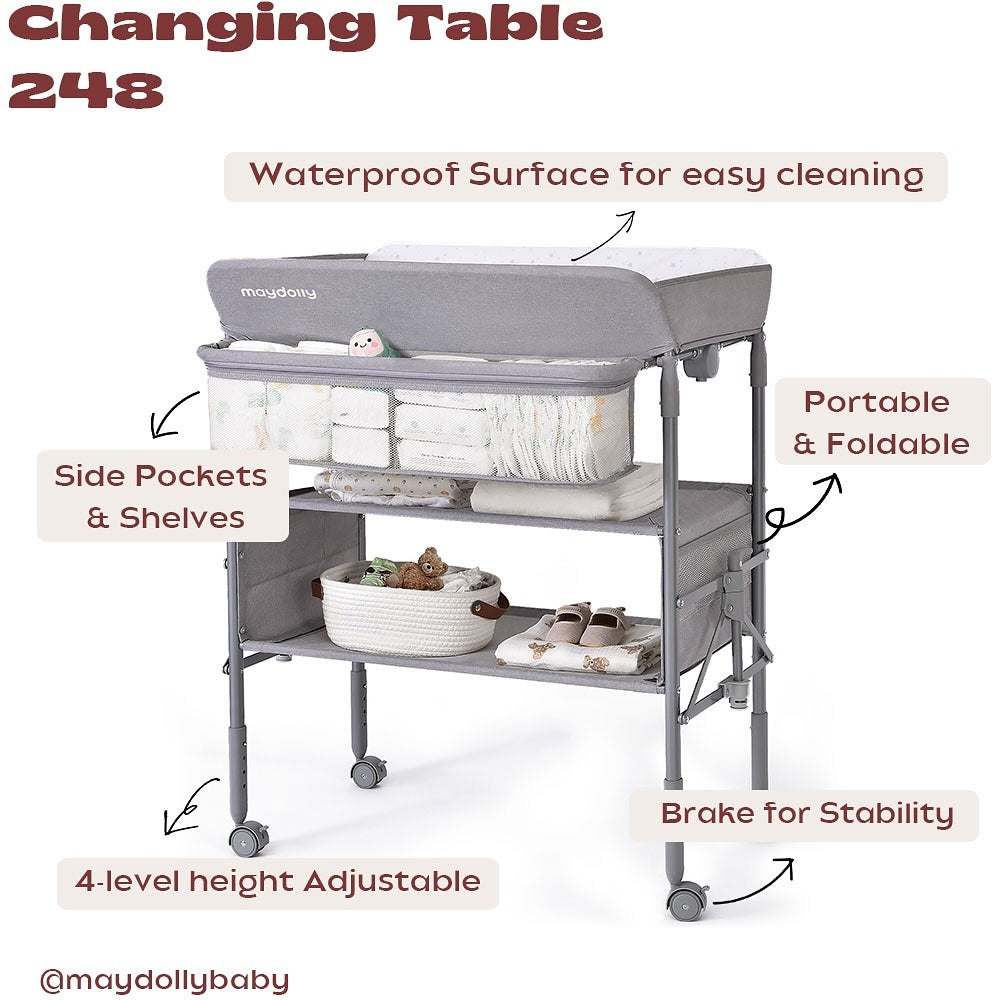 Tragbarer und wasserdichter Wickeltisch Maydolly 248