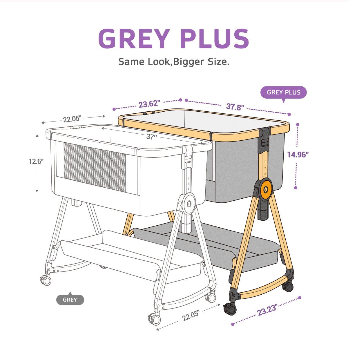 Maydolly C03 3-in-1 Adjustable Bassinet