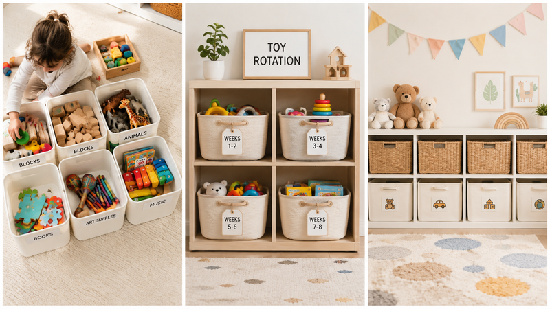 Toy Organization Ideas for Baby Rooms and Small Play Spaces