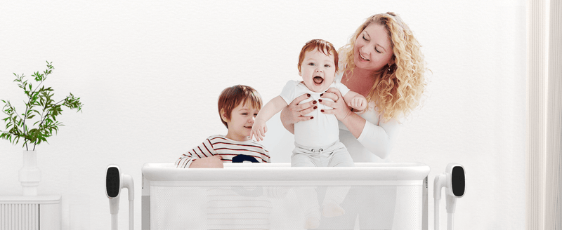 baby in smart bassinet