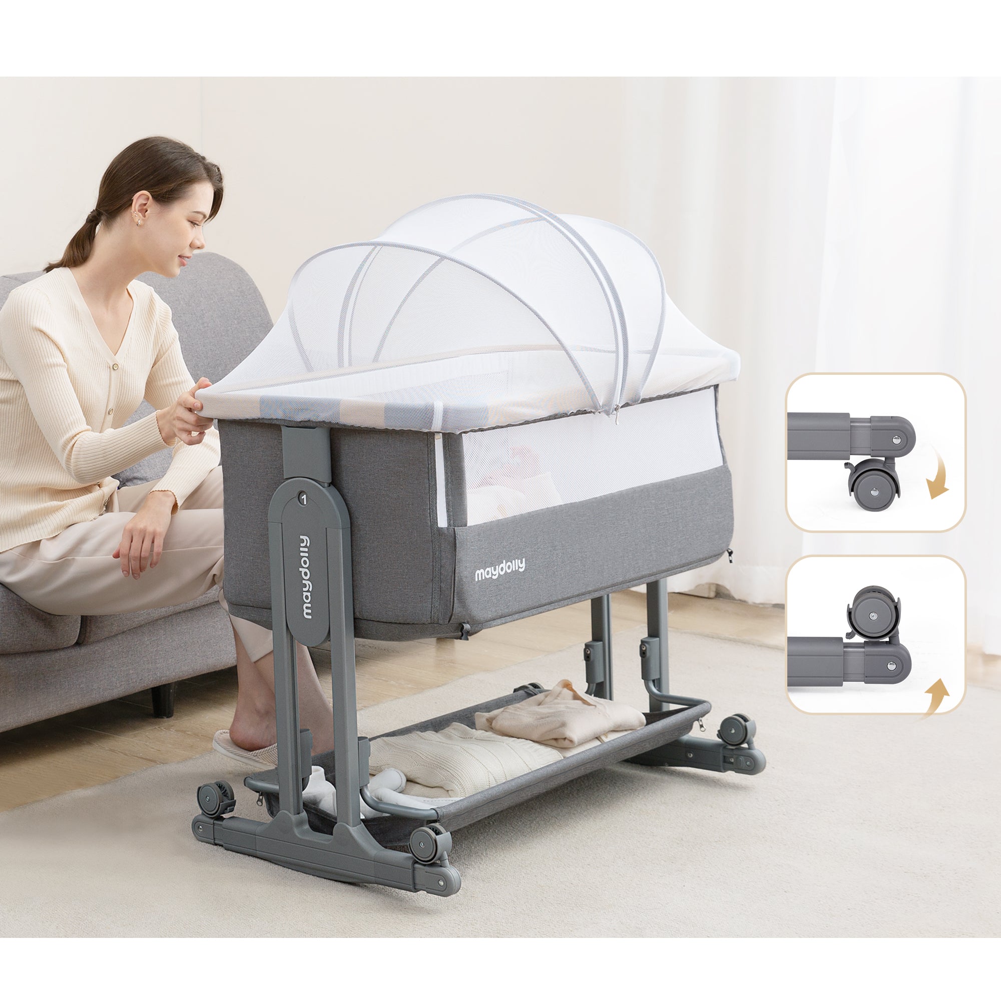Maydolly 707 Baby Bedside Bassinet Maydolly 707 Baby Bedside Bassinet