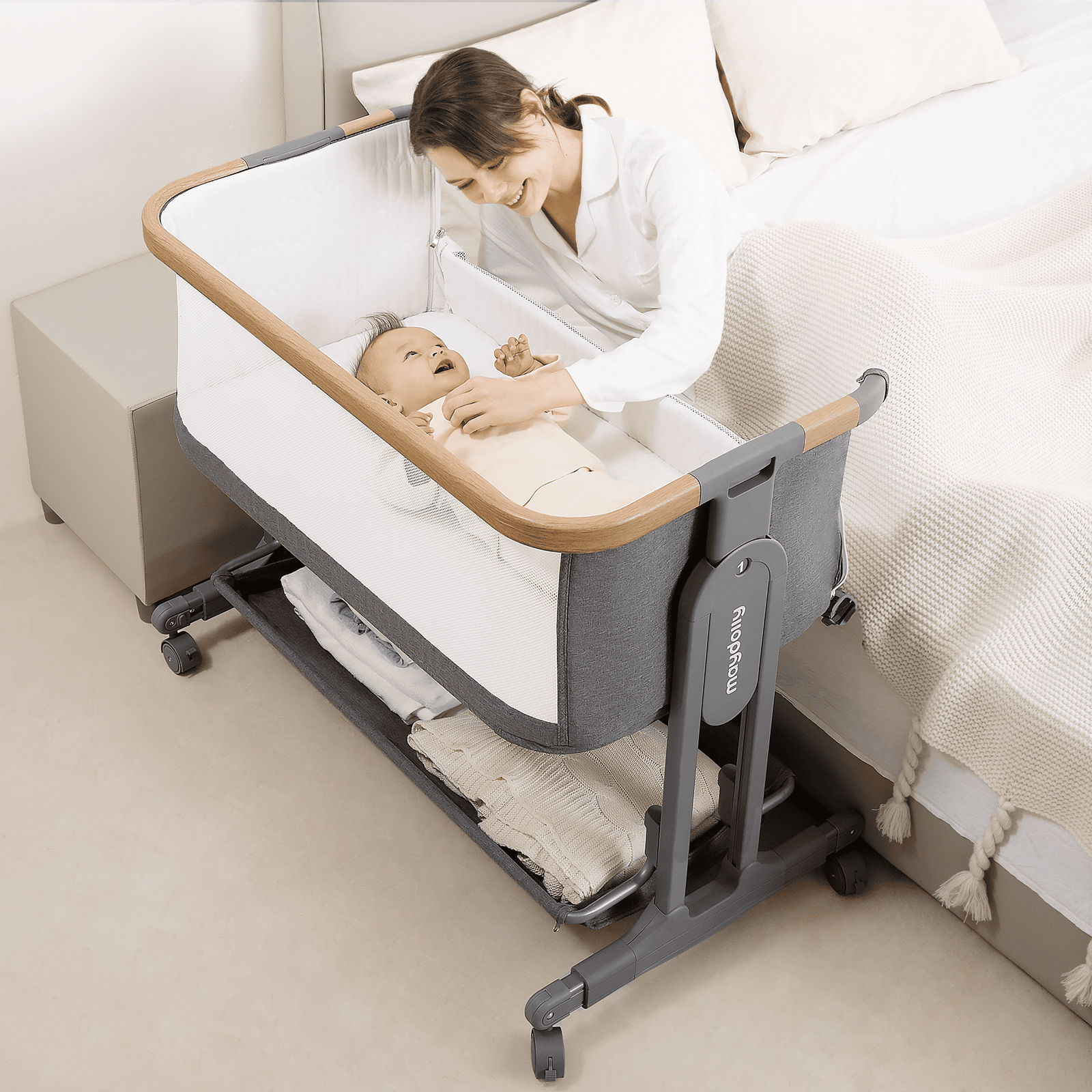 Maydolly 707 Baby Bedside Bassinet