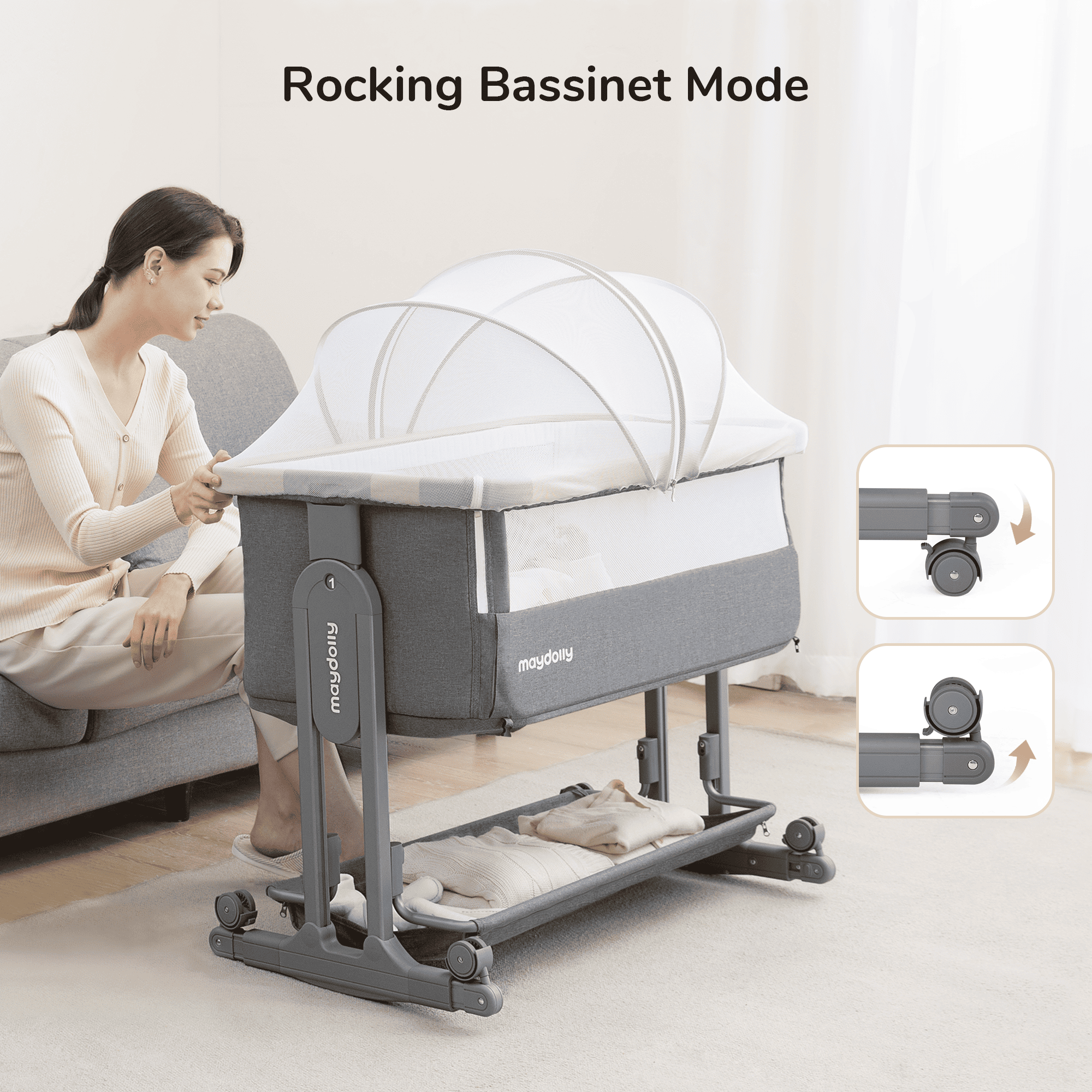 Maydolly 707 Baby-Beistellbett