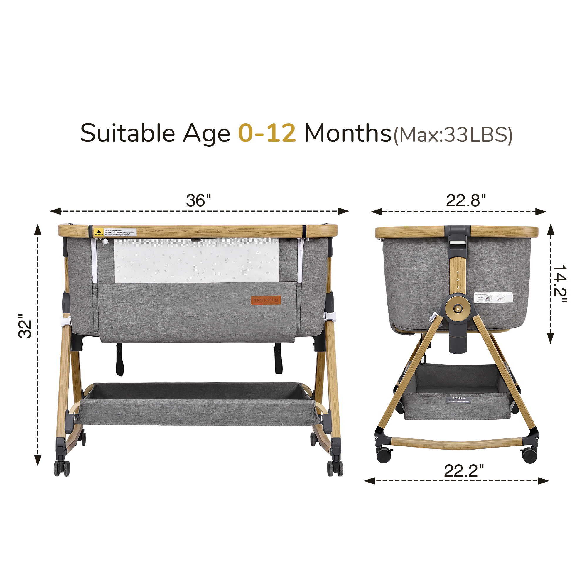 Baby Bedside Bassinet Plus