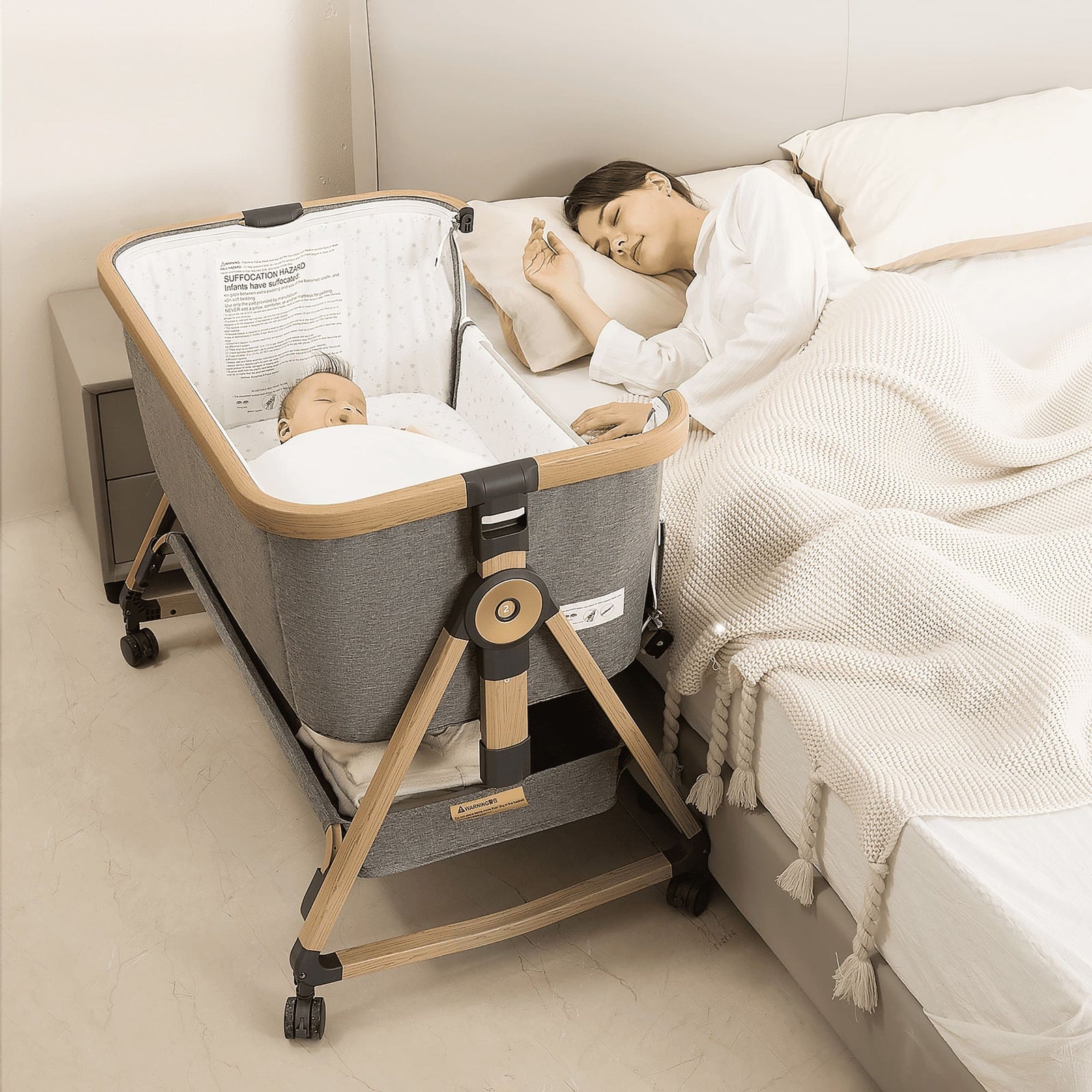 Maydolly C03 Plus 3-in-1 Adjustable Bassinet