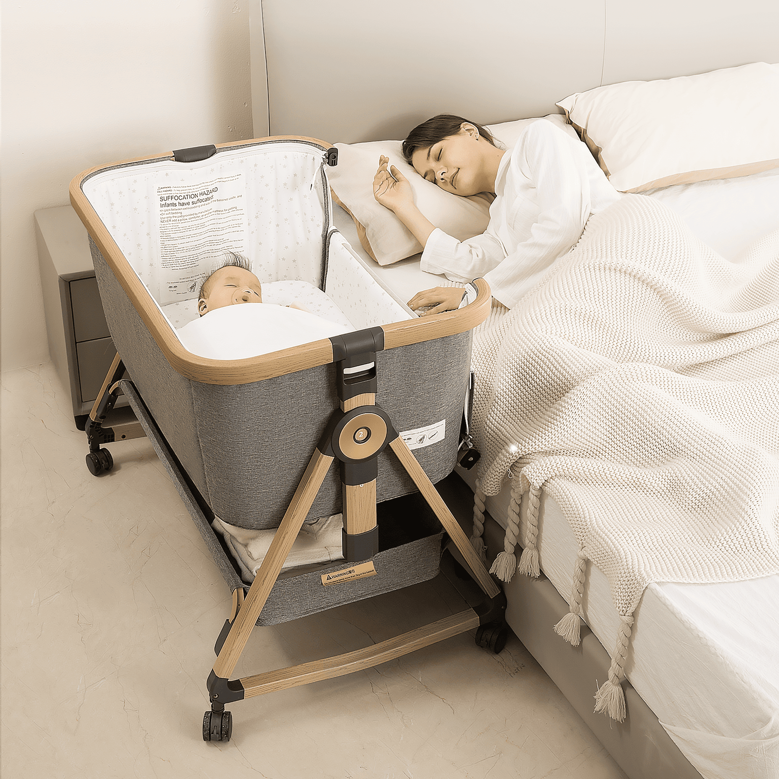 Maydolly C03 Plus 3-in-1 Adjustable Bassinet