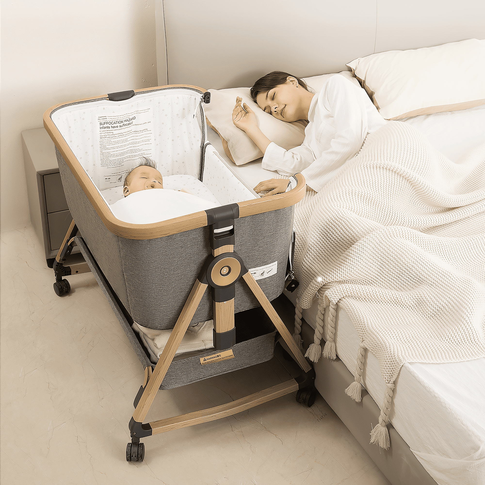 Maydolly C03 Plus 3-in-1 Adjustable Bassinet