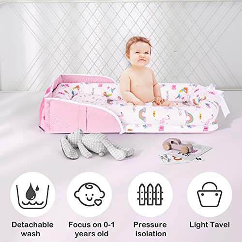 Buy Miyanuby Baby Nest, Cotton Baby Bassinet Lounger Cribs, Portable Baby  Cot Bed, Detachable Baby Cocoon ing Pod, Great for ing and Traveling